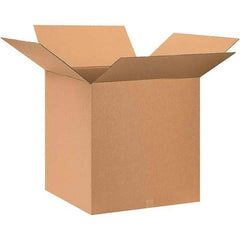 Made in USA - 28" Wide x 28" Long x 28" High Square Corrugated Shipping Box - 1 Wall, Kraft (Color), 65 Lb Capacity - Americas Industrial Supply