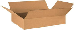 Made in USA - 17" Wide x 29" Long x 3" High Rectangle Corrugated Shipping Box - 1 Wall, Kraft (Color), 65 Lb Capacity - Americas Industrial Supply