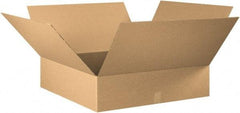 Made in USA - 32" Wide x 32" Long x 8" High Rectangle Corrugated Shipping Box - 1 Wall, Kraft (Color), 65 Lb Capacity - Americas Industrial Supply