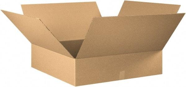 Made in USA - 28" Wide x 28" Long x 8" High Rectangle Corrugated Shipping Box - 1 Wall, Kraft (Color), 65 Lb Capacity - Americas Industrial Supply