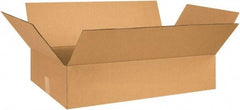 Made in USA - 18" Wide x 28" Long x 6" High Rectangle Corrugated Shipping Box - 1 Wall, Kraft (Color), 65 Lb Capacity - Americas Industrial Supply