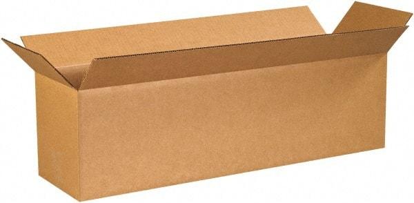 Made in USA - 10" Wide x 40" Long x 10" High Rectangle Corrugated Shipping Box - 1 Wall, Kraft (Color), 65 Lb Capacity - Americas Industrial Supply