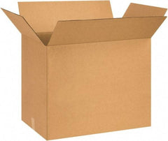 Made in USA - 17" Wide x 29" Long x 20" High Rectangle Corrugated Shipping Box - 1 Wall, Kraft (Color), 65 Lb Capacity - Americas Industrial Supply