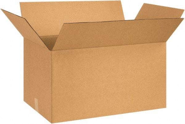 Made in USA - 16" Wide x 26" Long x 14" High Rectangle Corrugated Shipping Box - 1 Wall, Kraft (Color), 65 Lb Capacity - Americas Industrial Supply