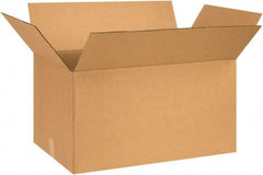 Made in USA - 16" Wide x 26" Long x 14" High Rectangle Corrugated Shipping Box - 1 Wall, Kraft (Color), 65 Lb Capacity - Americas Industrial Supply