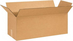 Made in USA - 10" Wide x 26" Long x 10" High Rectangle Corrugated Shipping Box - 1 Wall, Kraft (Color), 65 Lb Capacity - Americas Industrial Supply