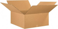 Made in USA - 25" Wide x 25" Long x 12" High Rectangle Corrugated Shipping Box - 1 Wall, Kraft (Color), 65 Lb Capacity - Americas Industrial Supply