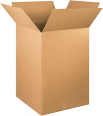 Made in USA - 24" Wide x 24" Long x 36" High Rectangle Corrugated Shipping Box - 1 Wall, Kraft (Color), 65 Lb Capacity - Americas Industrial Supply