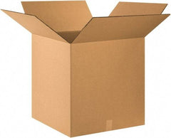 Made in USA - 24" Wide x 24" Long x 24" High Square Heavy Duty Corrugated Box - 2 Walls, Kraft (Color), 140 Lb Capacity - Americas Industrial Supply
