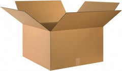 Made in USA - 24" Wide x 24" Long x 14" High Rectangle Corrugated Shipping Box - 1 Wall, Kraft (Color), 65 Lb Capacity - Americas Industrial Supply