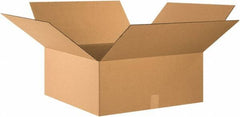 Made in USA - 24" Wide x 24" Long x 10" High Rectangle Corrugated Shipping Box - 1 Wall, Kraft (Color), 65 Lb Capacity - Americas Industrial Supply