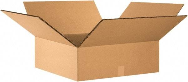 Made in USA - 24" Wide x 24" Long x 8" High Rectangle Heavy Duty Corrugated Box - 2 Walls, Kraft (Color), 100 Lb Capacity - Americas Industrial Supply