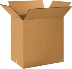 Made in USA - 18" Wide x 24" Long x 24" High Rectangle Heavy Duty Corrugated Box - 2 Walls, Kraft (Color), 100 Lb Capacity - Americas Industrial Supply
