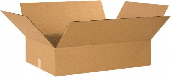 Made in USA - 20" Wide x 26" Long x 8" High Rectangle Corrugated Shipping Box - 1 Wall, Kraft (Color), 65 Lb Capacity - Americas Industrial Supply
