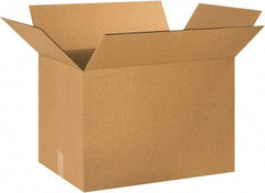 Made in USA - 16" Wide x 24" Long x 16" High Rectangle Heavy Duty Corrugated Box - 2 Walls, Kraft (Color), 100 Lb Capacity - Americas Industrial Supply