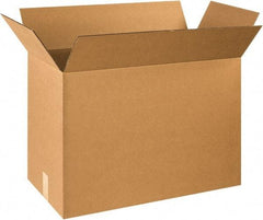 Made in USA - 12" Wide x 24" Long x 18" High Rectangle Corrugated Shipping Box - 1 Wall, Kraft (Color), 65 Lb Capacity - Americas Industrial Supply