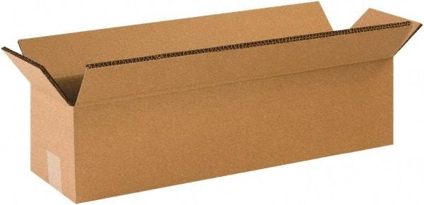 Made in USA - 12" Wide x 48" Long x 12" High Rectangle Heavy Duty Corrugated Box - 2 Walls, Kraft (Color), 100 Lb Capacity - Americas Industrial Supply