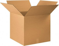 Made in USA - 20" Wide x 22" Long x 20" High Rectangle Corrugated Shipping Box - 1 Wall, Kraft (Color), 65 Lb Capacity - Americas Industrial Supply