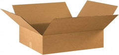 Made in USA - 18" Wide x 22" Long x 6" High Rectangle Corrugated Shipping Box - 1 Wall, Kraft (Color), 65 Lb Capacity - Americas Industrial Supply