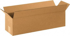 Made in USA - 6" Wide x 22" Long x 6" High Rectangle Corrugated Shipping Box - 1 Wall, Kraft (Color), 65 Lb Capacity - Americas Industrial Supply