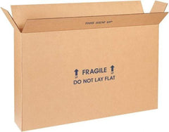 Made in USA - 6" Wide x 28" Long x 20" High Rectangle Moving Boxes - 1 Wall, Kraft (Color), 95 Lb Capacity - Americas Industrial Supply