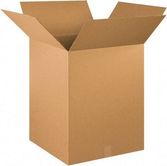Made in USA - 20" Wide x 20" Long x 28" High Rectangle Corrugated Shipping Box - 1 Wall, Kraft (Color), 65 Lb Capacity - Americas Industrial Supply