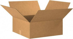 Made in USA - 20" Wide x 20" Long x 7" High Rectangle Corrugated Shipping Box - 1 Wall, Kraft (Color), 65 Lb Capacity - Americas Industrial Supply