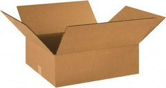 Made in USA - 16" Wide x 18" Long x 6" High Rectangle Corrugated Shipping Box - 1 Wall, Kraft (Color), 65 Lb Capacity - Americas Industrial Supply