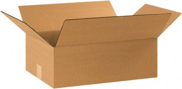 Made in USA - 11-1/4" Wide x 17-1/4" Long x 5" High Rectangle Corrugated Shipping Box - 1 Wall, Kraft (Color), 65 Lb Capacity - Americas Industrial Supply