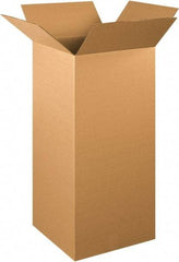 Made in USA - 15" Wide x 15" Long x 36" High Rectangle Corrugated Shipping Box - 1 Wall, Kraft (Color), 65 Lb Capacity - Americas Industrial Supply