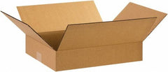 Made in USA - 12" Wide x 15" Long x 3" High Rectangle Corrugated Shipping Box - 1 Wall, Kraft (Color), 65 Lb Capacity - Americas Industrial Supply