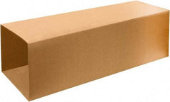Made in USA - 14-1/2" Wide x 14-1/2" Long x 40" High Rectangle Telescoping Box - 1 Wall, Kraft (Color), 65 Lb Capacity - Americas Industrial Supply