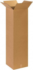 Made in USA - 14" Wide x 14" Long x 48" High Rectangle Corrugated Shipping Box - 1 Wall, Kraft (Color), 65 Lb Capacity - Americas Industrial Supply