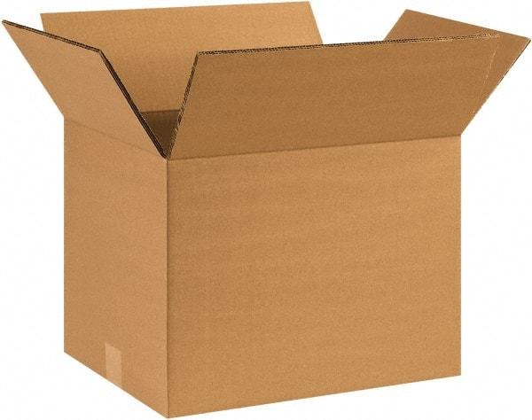 Made in USA - 10" Wide x 16" Long x 10" High Rectangle Heavy Duty Corrugated Box - 2 Walls, Kraft (Color), 100 Lb Capacity - Americas Industrial Supply