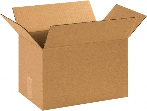 Made in USA - 9" Wide x 14" Long x 9" High Rectangle Corrugated Shipping Box - 1 Wall, Kraft (Color), 65 Lb Capacity - Americas Industrial Supply