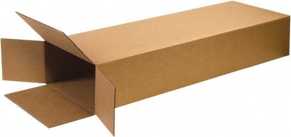 Made in USA - 6" Wide x 18" Long x 45" High Rectangle Corrugated Shipping Box - 1 Wall, Kraft (Color), 95 Lb Capacity - Americas Industrial Supply