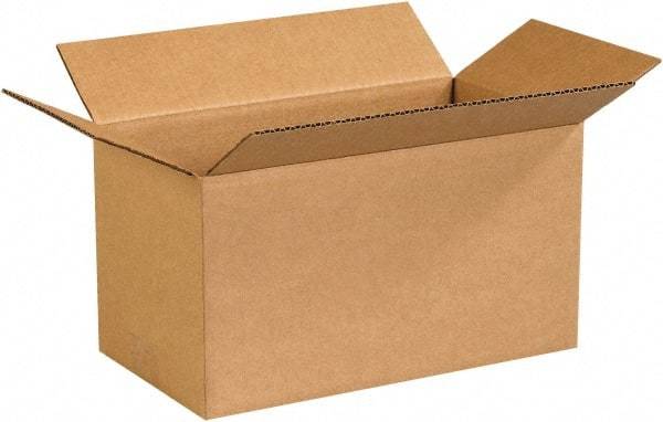 Made in USA - 7" Wide x 13" Long x 7" High Rectangle Corrugated Shipping Box - 1 Wall, Kraft (Color), 65 Lb Capacity - Americas Industrial Supply