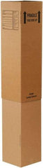 Made in USA - 12-5/16" Wide x 12-5/16" Long x 40" High Rectangle Moving Boxes - 1 Wall, Kraft (Color), 65 Lb Capacity - Americas Industrial Supply