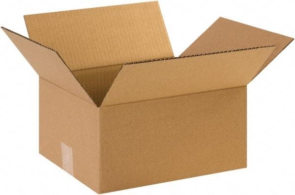 Made in USA - 10" Wide x 12" Long x 6" High Rectangle Corrugated Shipping Box - 1 Wall, Kraft (Color), 65 Lb Capacity - Americas Industrial Supply