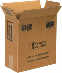 Made in USA - 6" Wide x 12" Long x 12-3/4" High Rectangle Corrugated Shipping Box - 1 Wall, Kraft (Color), 95 Lb Capacity - Americas Industrial Supply