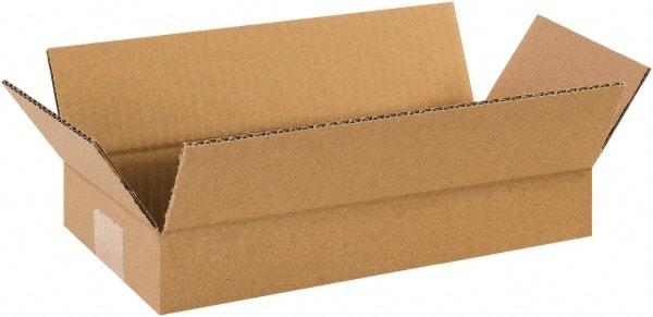 Made in USA - 6" Wide x 12" Long x 2" High Rectangle Corrugated Shipping Box - 1 Wall, Kraft (Color), 65 Lb Capacity - Americas Industrial Supply