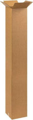 Made in USA - 10" Wide x 10" Long x 60" High Rectangle Corrugated Shipping Box - 1 Wall, Kraft (Color), 65 Lb Capacity - Americas Industrial Supply