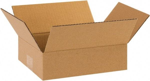 Made in USA - 8" Wide x 10" Long x 3" High Rectangle Corrugated Shipping Box - 1 Wall, Kraft (Color), 65 Lb Capacity - Americas Industrial Supply