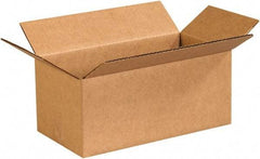 Made in USA - 6" Wide x 12" Long x 5" High Rectangle Corrugated Shipping Box - 1 Wall, Kraft (Color), 65 Lb Capacity - Americas Industrial Supply