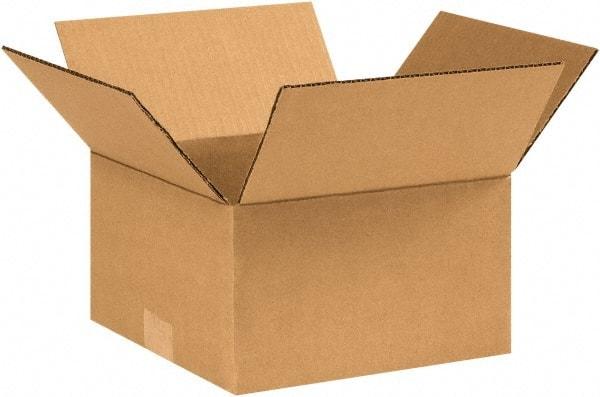 Made in USA - 9" Wide x 9" Long x 5" High Rectangle Corrugated Shipping Box - 1 Wall, Kraft (Color), 65 Lb Capacity - Americas Industrial Supply