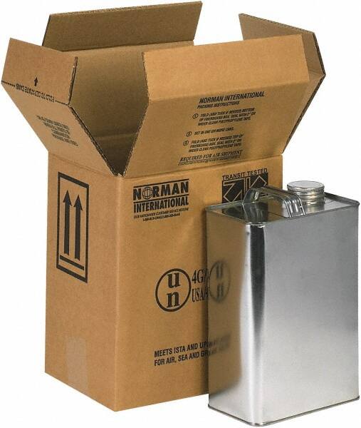 Made in USA - 6-11/16" Wide x 9" Long x 10-1/4" High Rectangle Corrugated Shipping Box - 2 Walls, Kraft (Color), 120 Lb Capacity - Americas Industrial Supply