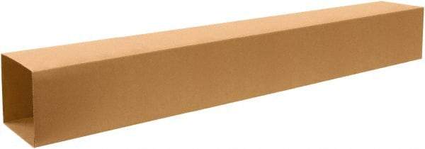Made in USA - 8" Wide x 8" Long x 72" High Rectangle Telescoping Box - 1 Wall, Kraft (Color), 65 Lb Capacity - Americas Industrial Supply