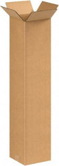 Made in USA - 8" Wide x 8" Long x 38" High Rectangle Corrugated Shipping Box - 1 Wall, Kraft (Color), 65 Lb Capacity - Americas Industrial Supply