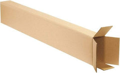 Made in USA - 4" Wide x 8" Long x 52" High Rectangle Corrugated Shipping Box - 1 Wall, Kraft (Color), 65 Lb Capacity - Americas Industrial Supply