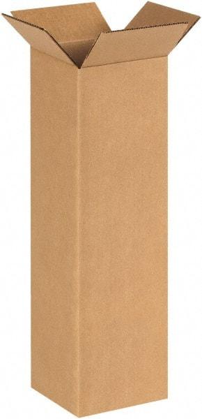 Made in USA - 6" Wide x 6" Long x 20" High Rectangle Corrugated Shipping Box - 1 Wall, Kraft (Color), 65 Lb Capacity - Americas Industrial Supply